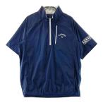 CALLAWAY Callaway половина Zip нейлон короткий рукав блузон темно-синий серия M Golf одежда мужской 