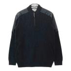 ADIDAS GOLF Adidas Golf GT3298 половина Zip вязаный свитер переключатель оттенок черного M Golf одежда мужской 