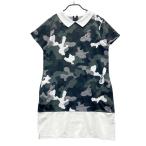 PEARLY GATES Pearly Gates короткий рукав One-piece камуфляж рисунок хаки серия 1 Golf одежда женский 