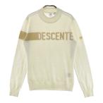 DESCENTE GOLF Descente Golf длинный рукав вязаный свитер оттенок белого M Golf одежда женский 