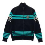 MUNSING WEAR Munsingwear одежда вязаный переключатель длинный рукав Zip пуховик окантовка рисунок оттенок черного M Golf одежда мужской 