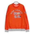 AND PER SE Anne Pas . длинный рукав вязаный свитер orange серия M Golf одежда женский 