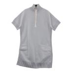 HEAL CREEK Heal Creek половина Zip короткий рукав вязаный One-piece серый серия 42 Golf одежда женский 