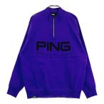 PING булавка 2025 год модели тонкий половина Zip вязаный свитер лиловый серия M Golf одежда мужской 