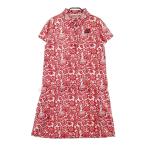 JACK BUNNY Jack ba колено короткий рукав Polo One-piece общий рисунок оттенок красного 1 Golf одежда женский 