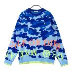 MARK&amp;LONA Mark and rona вязаный свитер Skull нашивка камуфляж рисунок оттенок голубого 48 Golf одежда мужской 