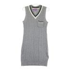 BEAMS GOLF Beams Golf шерсть V шея вязаный лучший One-piece серый серия M Golf одежда женский 