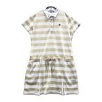 FILA GOLF filler Golf юбка подкладка есть короткий рукав One-piece окантовка рисунок оттенок бежевого LL Golf одежда женский 