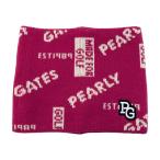 [ новый товар ]PEARLY GATES Pearly Gates шерсть . вязаный защита горла "neck warmer" общий рисунок розовый серия FR Golf одежда 