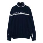 PEARLY GATES Pearly Gates ta-toru шея вязаный свитер темно-синий серия 0 Golf одежда женский 