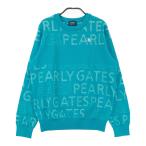 PEARLY GATES Pearly Gates 2024 год модели вязаный свитер Logo общий рисунок оттенок зеленого 1 Golf одежда женский 