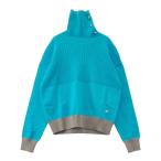 [ новый товар ]NEW BALANCE GOLF New balance с высоким воротником длинный рукав вязаный свитер оттенок голубого 1 Golf одежда женский 
