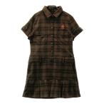 CALLAWAY Callaway короткий рукав One-piece в клетку оттенок коричневого M Golf одежда женский 