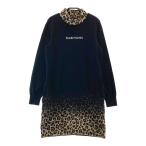 PEARLY GATES Pearly Gates с высоким воротником длинный рукав вязаный One-piece Leopard рисунок оттенок черного 0 Golf одежда женский 
