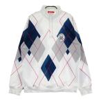 DIVINER GOLFtibaina- Golf половина Zip футболка общий рисунок оттенок белого L Golf одежда мужской 