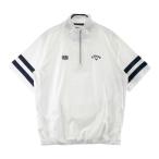CALLAWAY Callaway половина Zip короткий рукав блузон оттенок белого 3L Golf одежда мужской 