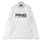 PING булавка с высоким воротником футболка с длинным рукавом оттенок белого M Golf одежда мужской 