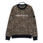 PEARLY GATES Pearly Gates кашемир . вязаный свитер леопардовая расцветка Leopard оттенок коричневого 0 Golf одежда женский 