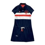 LE COQ GOLF Le Coq Golf короткий рукав One-piece темно-синий серия M Golf одежда женский 