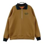 BEAMS GOLF Beams Golf воротник есть половина Zip тренировочный футболка оттенок коричневого M Golf одежда мужской 