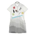 M.U SPORTS M You спорт короткий рукав One-piece точка рисунок оттенок белого 42 Golf одежда женский 