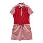 FILA GOLF filler Golf короткий рукав One-piece серебристый жевательная резинка в клетку оттенок красного L Golf одежда женский 