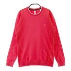 ADIDAS GOLF Adidas Golf FJ6374 длинный рукав вязаный свитер оттенок красного L Golf одежда женский 