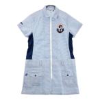 FILA GOLF filler Golf sia футбол короткий рукав One-piece полоса рисунок оттенок голубого LL Golf одежда женский 