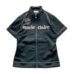 marie claire sport Marie Claire sport короткий рукав Zip жакет оттенок черного M Golf одежда женский 