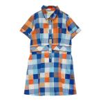VIVA HEART viva Heart короткий рукав One-piece в клетку оттенок голубого 42 Golf одежда женский 