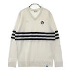 ADIDAS GOLF Adidas Golf вязаный свитер .. рисунок оттенок белого L Golf одежда мужской 
