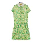 BEAMS GOLF Beams Golf подкладка есть короткий рукав Polo One-piece общий рисунок оттенок зеленого M Golf одежда женский 