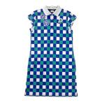 PEARLY GATES Pearly Gates короткий рукав Polo One-piece общий рисунок оттенок голубого 0 Golf одежда женский 