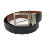 HUGO BOSS Hugo Boss двусторонний кожаный ремень оттенок черного мужской 