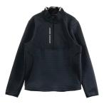 UNDER ARMOUR Under Armor половина Zip тренировочный футболка оттенок черного M Golf одежда мужской 