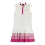 PEARLY GATES Pearly Gates половина Zip безрукавка вязаный One-piece оттенок белого 1 Golf одежда женский 