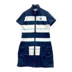ADABAT Adabat короткий рукав One-piece окантовка рисунок темно-синий серия 38 Golf одежда женский 