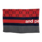 AND PER SE Anne Pas . двусторонний защита горла "neck warmer" общий рисунок оттенок красного Golf одежда 