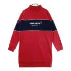 VIVA HEART viva Heart половина Zip длинный рукав One-piece оттенок красного 40 Golf одежда женский 
