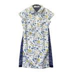 CALLAWAY Callaway половина Zip короткий рукав Polo One-piece общий рисунок оттенок белого L Golf одежда женский 