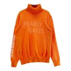 PEARLY GATES Pearly Gates 2024 год модели ta-toru шея Logo вязаный свитер orange серия 0 Golf одежда женский 