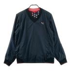 PUMA GOLF Puma Golf 2WAY обратная сторона сетка V шея блузон оттенок черного L Golf одежда мужской 