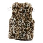 CALLAWAY Callaway ; с капюшоном . боа Zip лучший Leopard рисунок оттенок коричневого S Golf одежда женский 