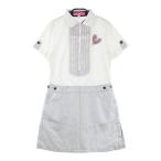 VIVA HEART viva Heart короткий рукав One-piece в клетку оттенок белого 40 Golf одежда женский 