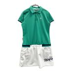 LE COQ GOLF Le Coq Golf короткий рукав Polo One-piece оттенок зеленого LL Golf одежда женский 