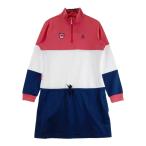 LE COQ GOLF Le Coq Golf половина Zip длинный рукав One-piece оттенок красного LL Golf одежда женский 