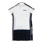 BLACK&amp;WHITE черный and белый mok шея короткий рукав One-piece оттенок белого M Golf одежда женский 