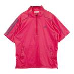 ADIDAS GOLF Adidas Golf N48234 половина Zip короткий рукав футболка оттенок красного L Golf одежда мужской 