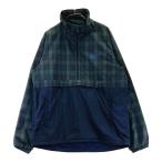 BEAMS GOLF Beams Golf обратная сторона сетка половина Zip длинный рукав блузон в клетку хаки серия L Golf одежда мужской 