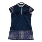 HEAL CREEK Heal Creek 002-21648 половина Zip короткий рукав One-piece туника темно-синий серия 40 Golf одежда женский 